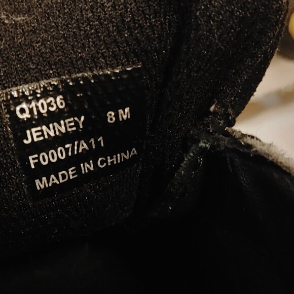 Coach Sz 8M Jenney Solid Black Canvas Signature Tennis No Laces Shoes Sneakers - Picture 2 of 8